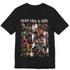 Play Like A Girl, Wnba Players, Unisex Jersey Short Sleeve Tee Shirt